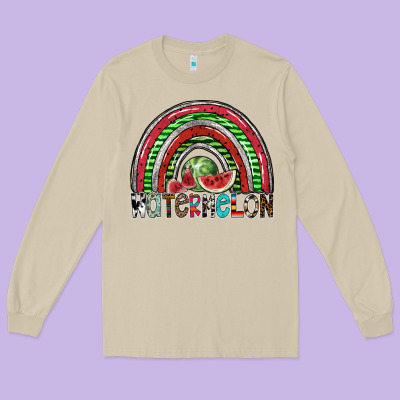 Watermelon Long Sleeve Tee Designed By Sublimationcraftshop