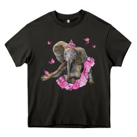 Asphalt baby elephant with tutu Heavy Core Tee - LillyAllenDesigns