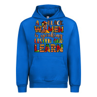 Cobalt a black women is speaking listen and learn Urban Hoodie - LillyAllenDesigns