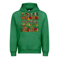 Emerald a black women is speaking listen and learn Urban Hoodie - LillyAllenDesigns