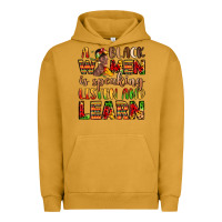 Pigment Peanut Butter a black women is speaking listen and learn Urban Hoodie - LillyAllenDesigns