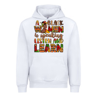 White a black women is speaking listen and learn Urban Hoodie - LillyAllenDesigns