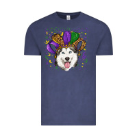 Vintage Denim Mardi gras hat husky Vintage Tee - RanaPortraitStore