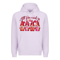 Lilac all you need is love Premium Hoodie - NancyCooperArtShop