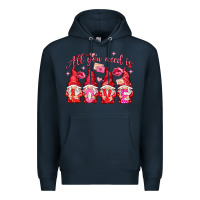 Navy all you need is love Premium Hoodie - NancyCooperArtShop