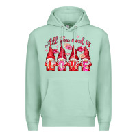 Seafoam all you need is love Premium Hoodie - NancyCooperArtShop