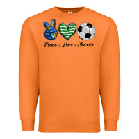 Carrot peace love soccer Premium Sweatshirt - BarkalooDesign