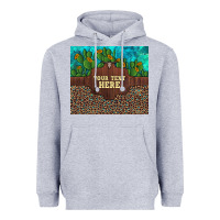 Heather Grey preview custom cactus and sunflowers leopard turquoise Heavyweight Hoodie - Artiststas