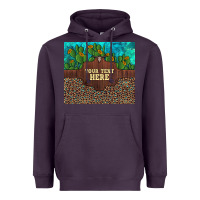 Preview Custom Cactus And Sunflowers Leopard Turquoise Heavyweight Hoodie | Teevron