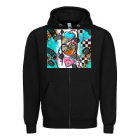 Black race heart Zipper Hoodie - AdoDesignShop