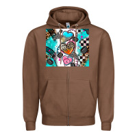 Chestnut race heart Zipper Hoodie - AdoDesignShop