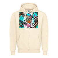 Sandshell race heart Zipper Hoodie - AdoDesignShop