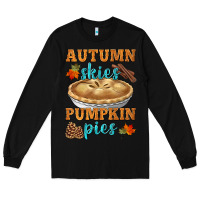 Black autumn skies pumpkin pies Long Sleeve Tee - HRA Design Shop