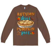 Chestnut autumn skies pumpkin pies Long Sleeve Tee - HRA Design Shop
