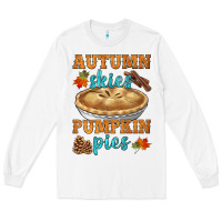 White autumn skies pumpkin pies Long Sleeve Tee - HRA Design Shop