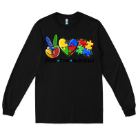 Black peace love  cure Long Sleeve Tee - AdoDesignShop