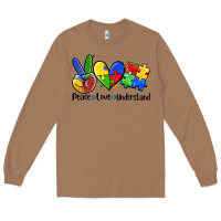 Toasted Coconut peace love  cure Long Sleeve Tee - AdoDesignShop