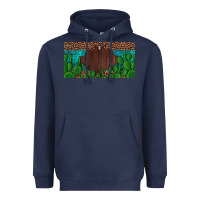 Navy western cactus leopard and turquoise custom nametext license plate Heavyweight Hoodie - Artiststas