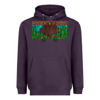 Plum western cactus leopard and turquoise custom nametext license plate Heavyweight Hoodie - Artiststas