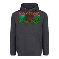 Smoke western cactus leopard and turquoise custom nametext license plate Heavyweight Hoodie - Artiststas