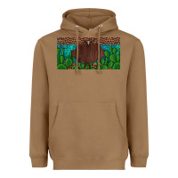 Toasted Coconut western cactus leopard and turquoise custom nametext license plate Heavyweight Hoodie - Artiststas
