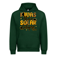 Forest Green i was there solar eclipse 2024 Urban Hoodie - LillyAllenDesigns
