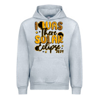 Heather Grey i was there solar eclipse 2024 Urban Hoodie - LillyAllenDesigns