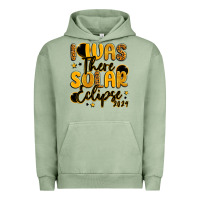 Pigment Oil Green i was there solar eclipse 2024 Urban Hoodie - LillyAllenDesigns