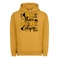 Pigment Peanut Butter i was there solar eclipse 2024 Urban Hoodie - LillyAllenDesigns