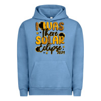 Pigment Pebble Blue i was there solar eclipse 2024 Urban Hoodie - LillyAllenDesigns