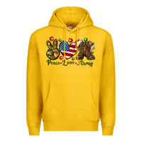Lemon peace love army christmas Premium Hoodie - NancyCooperArtShop