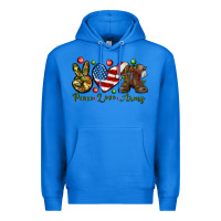 True Royal peace love army christmas Premium Hoodie - NancyCooperArtShop
