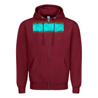 Burgundy turquoise leopard Zipper Hoodie - JahusDesignShop