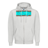 Dove Grey turquoise leopard Zipper Hoodie - JahusDesignShop