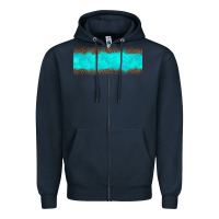 Navy turquoise leopard Zipper Hoodie - JahusDesignShop