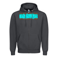 Smoke turquoise leopard Zipper Hoodie - JahusDesignShop