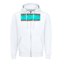 White turquoise leopard Zipper Hoodie - JahusDesignShop