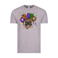 Vintage Zinc Mardi gras hat pug Vintage Tee - RanaPortraitStore