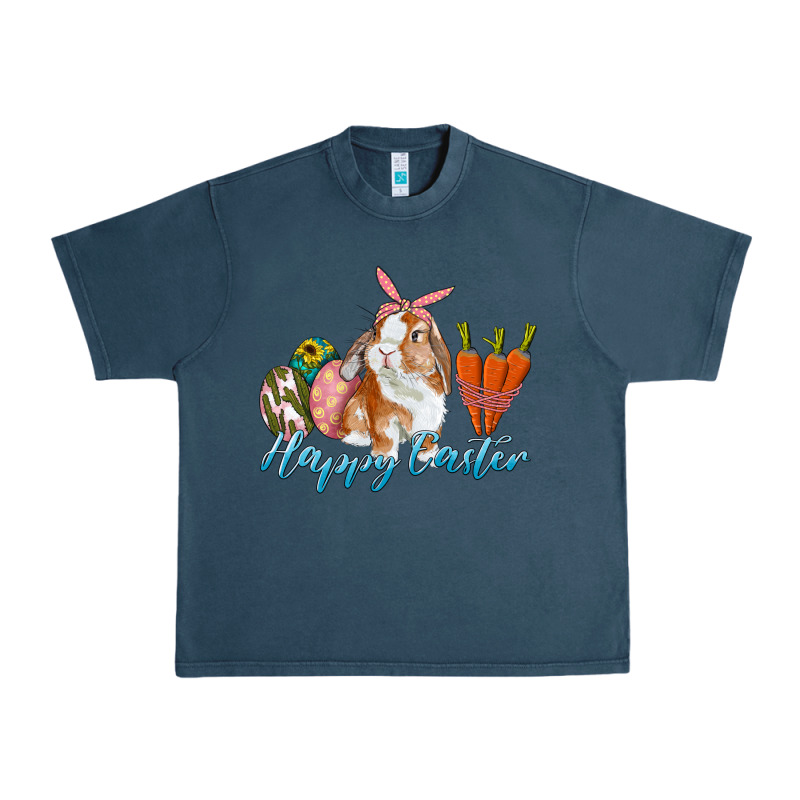 Happy Easter Bunny Carrots And Eggs Urban Heavy Tee by RanaPortraitStore | Teevron