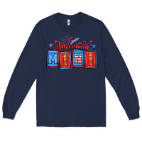 Navy American mini Long Sleeve Tee - Neo Western