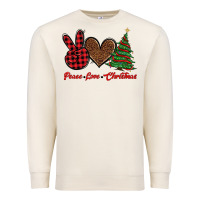 Sandshell peace love christmas Premium Sweatshirt - BarkalooDesign