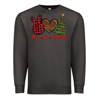 Smoke peace love christmas Premium Sweatshirt - BarkalooDesign