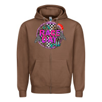 Chestnut it's race day y'all Zipper Hoodie - AdoDesignShop