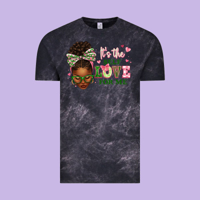 Vintage Tee sorority colors it's the self love for me afro wom