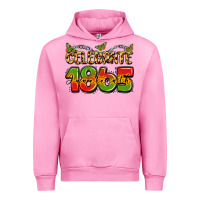 Fuchsia Pink celebrate 1865 juneteenth Urban Hoodie - LillyAllenDesigns