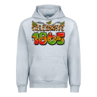 Heather Grey celebrate 1865 juneteenth Urban Hoodie - LillyAllenDesigns