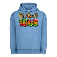 Pigment Pebble Blue celebrate 1865 juneteenth Urban Hoodie - LillyAllenDesigns