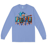 Colony Blue American Papa 4th of july Long Sleeve Tee - CowGirlArtShop