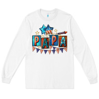 White American Papa 4th of july Long Sleeve Tee - CowGirlArtShop