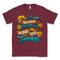 Burgundy she was a wild flower in love with the sunshine Classic Tee - HRA Design Shop